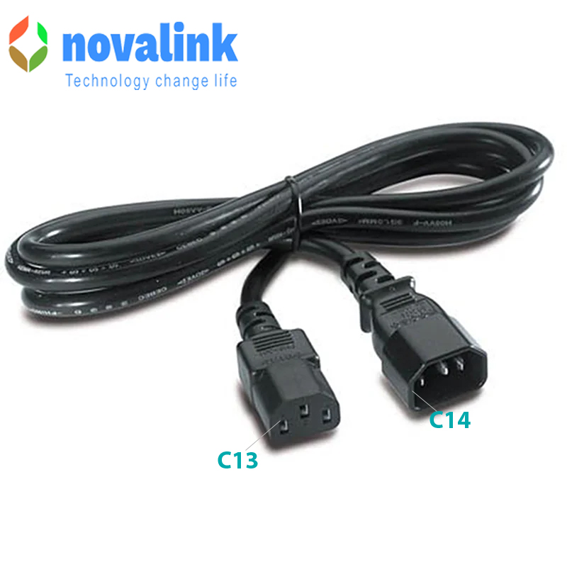 Dây nguồn UPS PDU chuẩn C13 C14 dài 4M lõi đồng 3G x 1.5mm